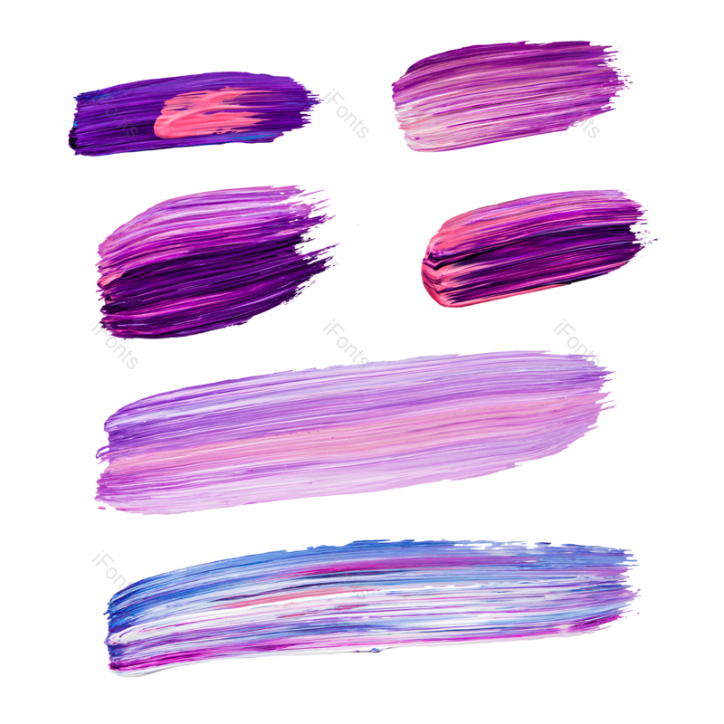 效果图片,笔触元素,效果元素PNG,紫色免抠素材